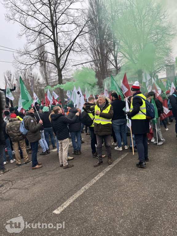 Strasburg: Rolnicy z powiatu kutnowskiego protestują przeciwko umowie z Mercosur