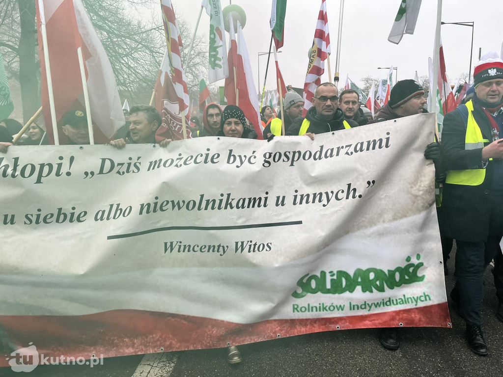 Strasburg: Rolnicy z powiatu kutnowskiego protestują przeciwko umowie z Mercosur