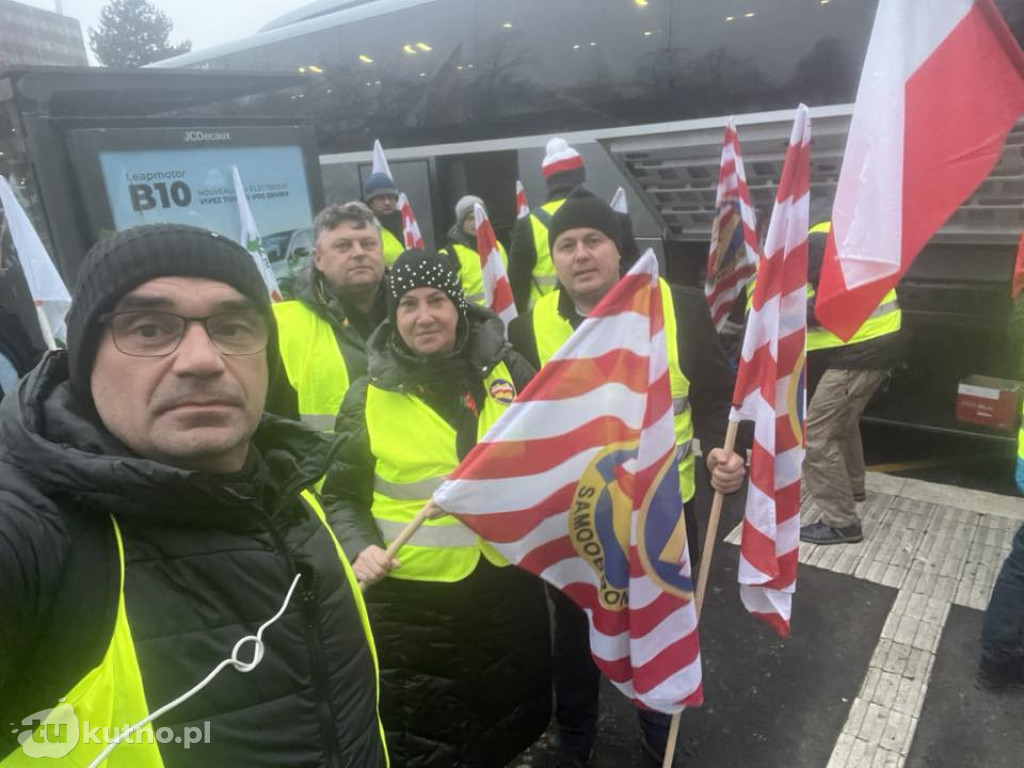 Strasburg: Rolnicy z powiatu kutnowskiego protestują przeciwko umowie z Mercosur