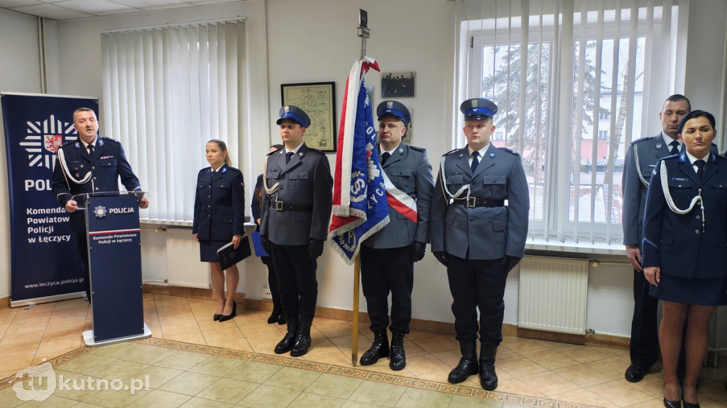 Nowy Komendant Powiatowy Policji w Łęczycy oficjalnie objął obowiązki