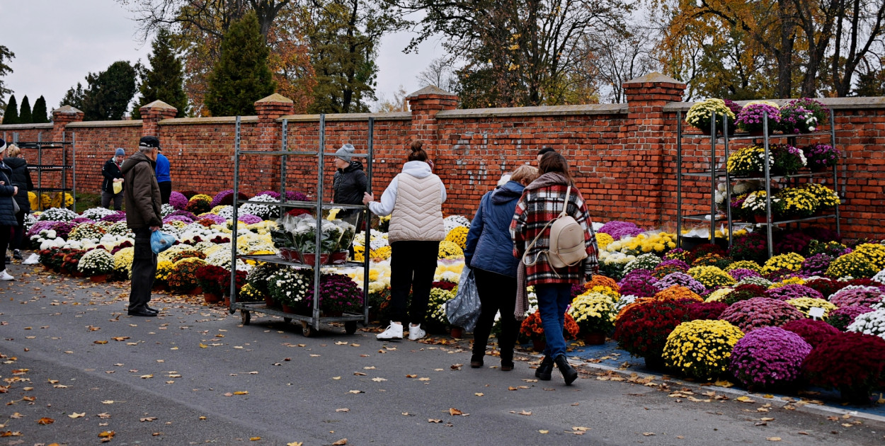 Ceny kwiatów i zniczy przed cmentarzami. Czy klienci kupują w takich punktach?