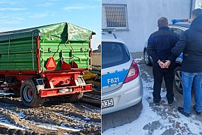 Kutnowscy kryminalni odzyskali skradzione przyczepy – sprawca i paser zatrzymani-9980