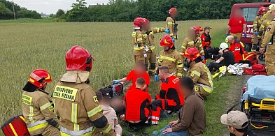 Chaos na DK91 - 11 osób poszkodowanych, 2 śmigłowce w akcji!-12158