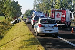 Czołowe zderzenie na DK 91! Droga całkowicie zablokowana-14137