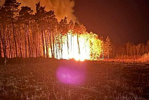 Ogromny pożar obok Kutna. Na miejscu liczne siły i środki