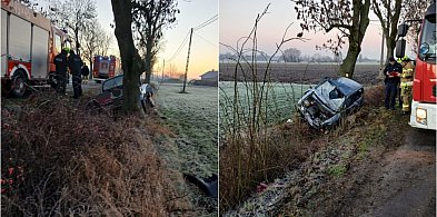 Zimowy poranek, groźne zdarzenie. Jedna osoba poszkodowana-16419