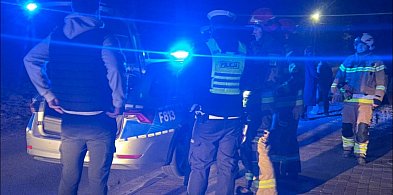 Potrącenie rowerzysty w Grabkowie. Wieczorna interwencja strażaków