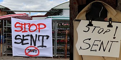 Protest przedsiębiorców przeciw systemowi SENT w Kutnie
