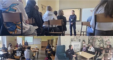 Edukacja zamiast kar. Kutnowska policjantka uświadamia młodzież o zagrożeniach