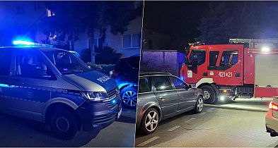 Nocny pożar przy ulicy Dąbrowskiego w Kutnie