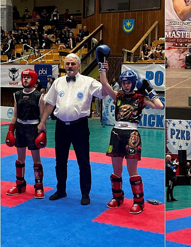 Deszcz medali dla kutnowskich kickbokserów. Julia Kopczyńska obroniła tytuł!