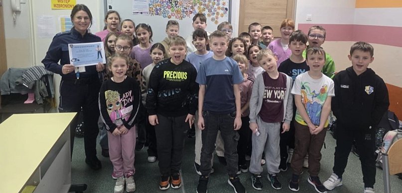 Kutnowscy policjanci o bezpiecznych feriach 2026