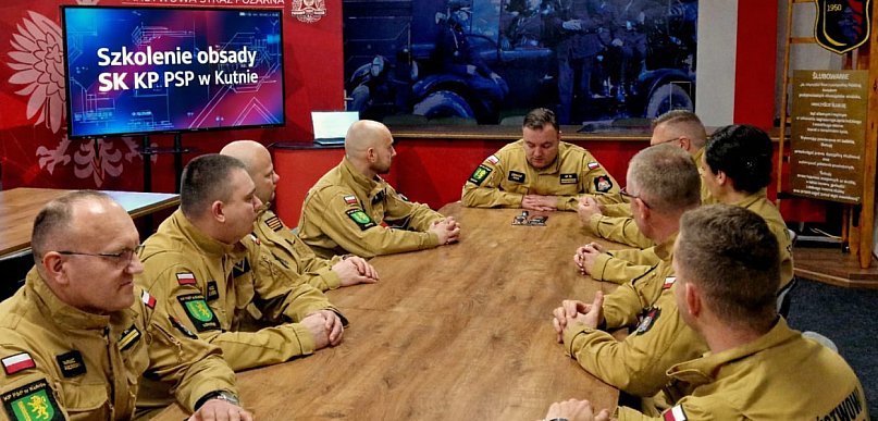 Kutnowscy strażacy na specjalnym szkoleniu. Stanowisko Kierowania udoskonalone