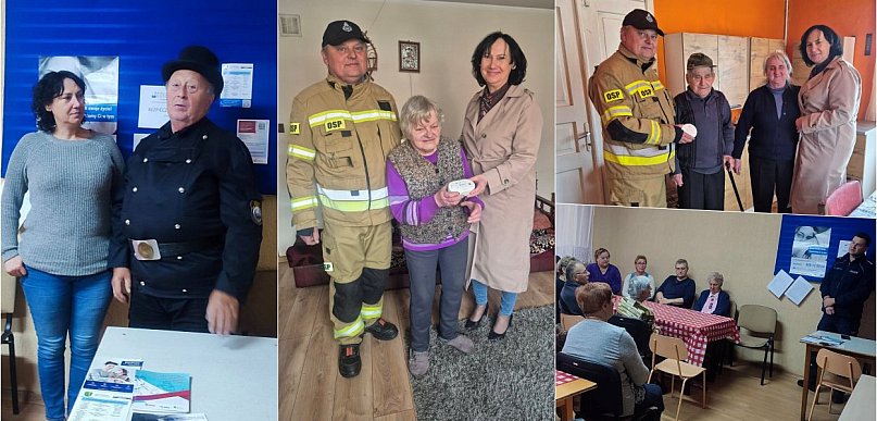 Bezpieczeństwo seniorów w Dąbrowicach. Służby jednoczą siły i rozdają czujki