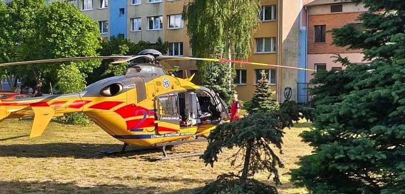 Tragedia na Łokietka. Interweniował śmigłowiec LPR