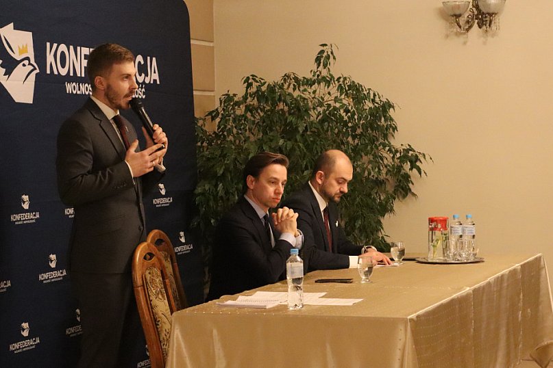 Krzysztof Bosak w Kutnie. Start nowej trasy Konfederacji