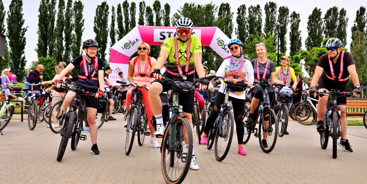 „Nie chcemy tempa, chcemy zabawy” – rodzinny rajd rowerowy w Kutnie