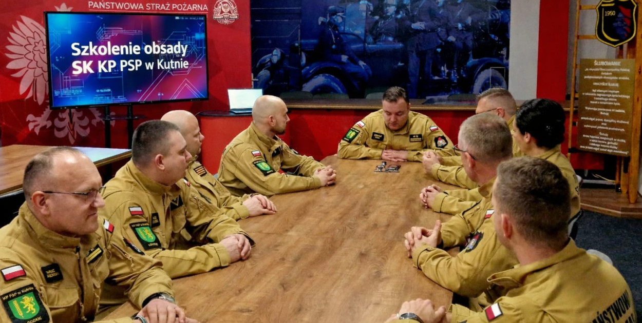 Kutnowscy strażacy na specjalnym szkoleniu. Stanowisko Kierowania udoskonalone