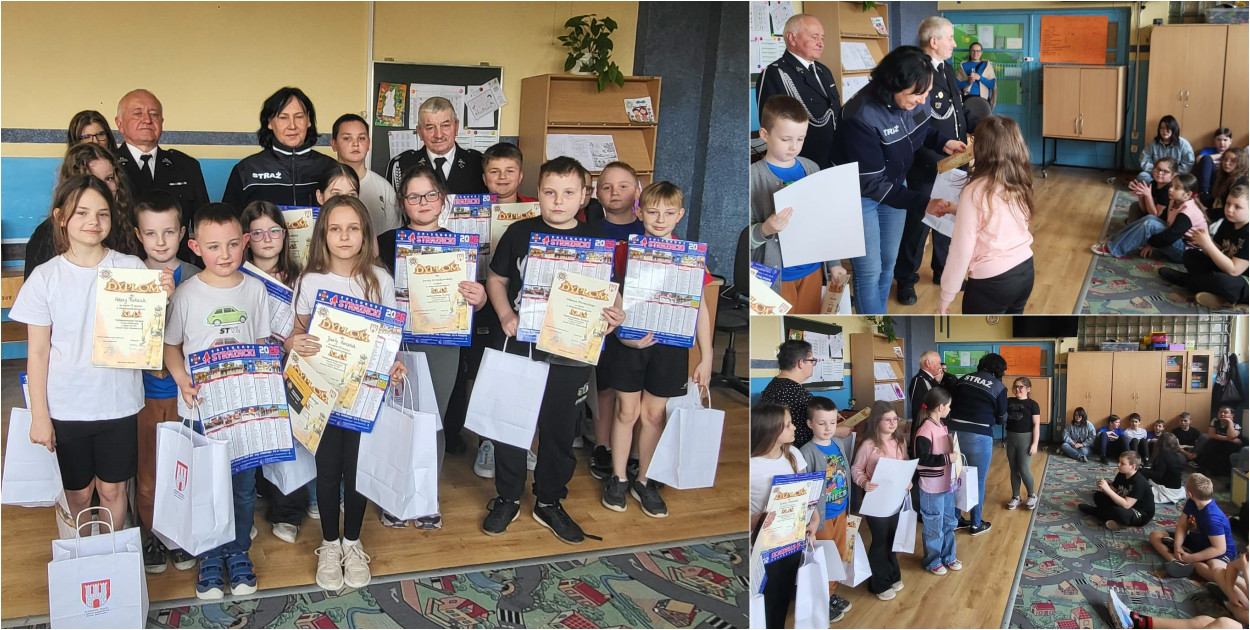 Młodzi strażacy z Dąbrowic błysnęli wiedzą. Emocjonujący turniej pożarniczy